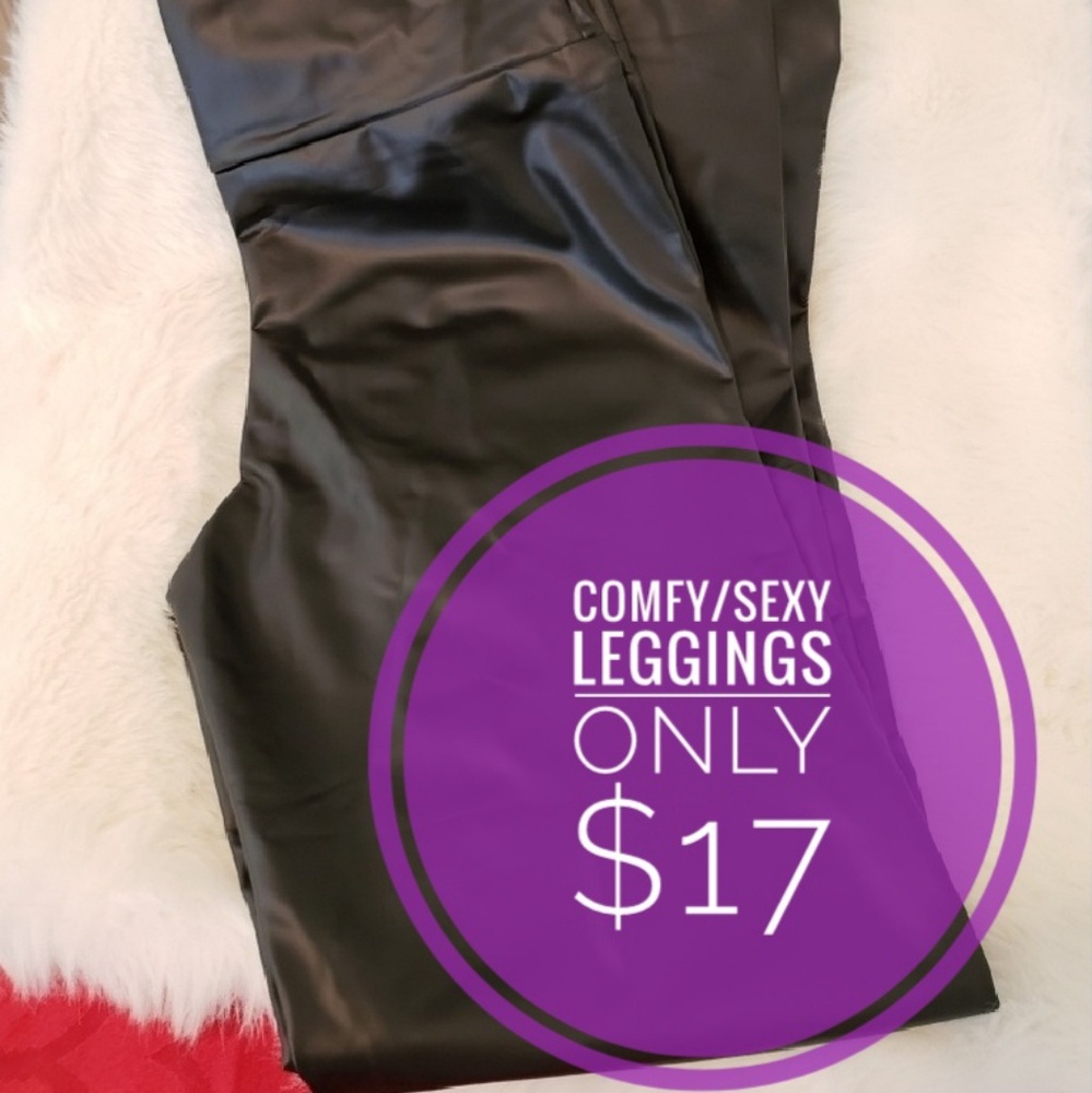 NWOT Pleather leggings